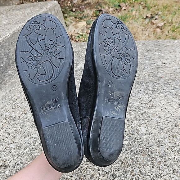 Dansko Otis black metallic bronze ankle boot size 41 - Picture 8 of 9